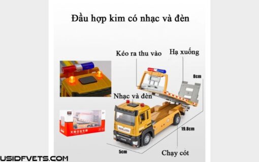 Đồ chơi mô hình xe tải cứu hộ